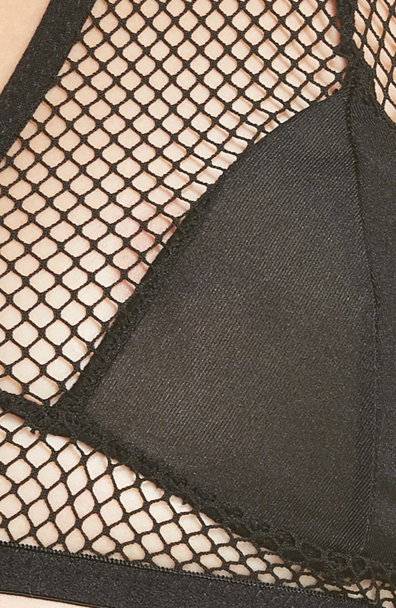 Hauty Lace Bralette & Briefs Set, Alternate, color, Black