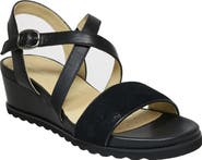 David Tate Kinsley Ankle Strap Wedge Sandal