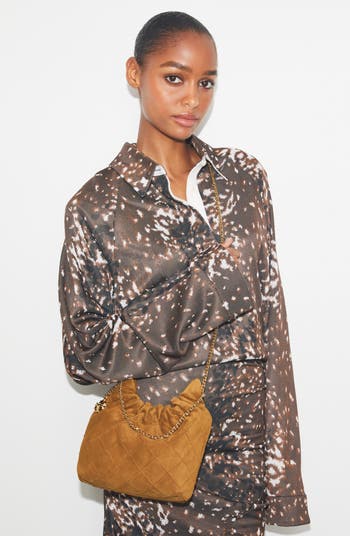 Fleming Suede Hobo Bag