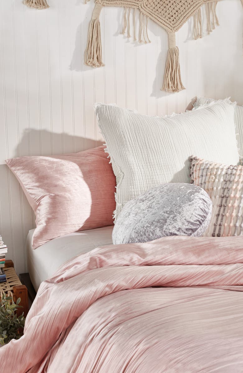 Peri Home Crinkled Velvet Comforter & Sham Set, Alternate, color,
