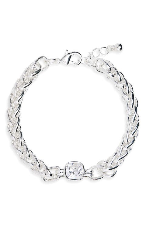 Cubic Zirconia Statement Bracelet