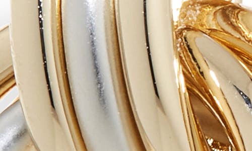 Roxanne Assoulin Two-tone Link Earrings In Gold