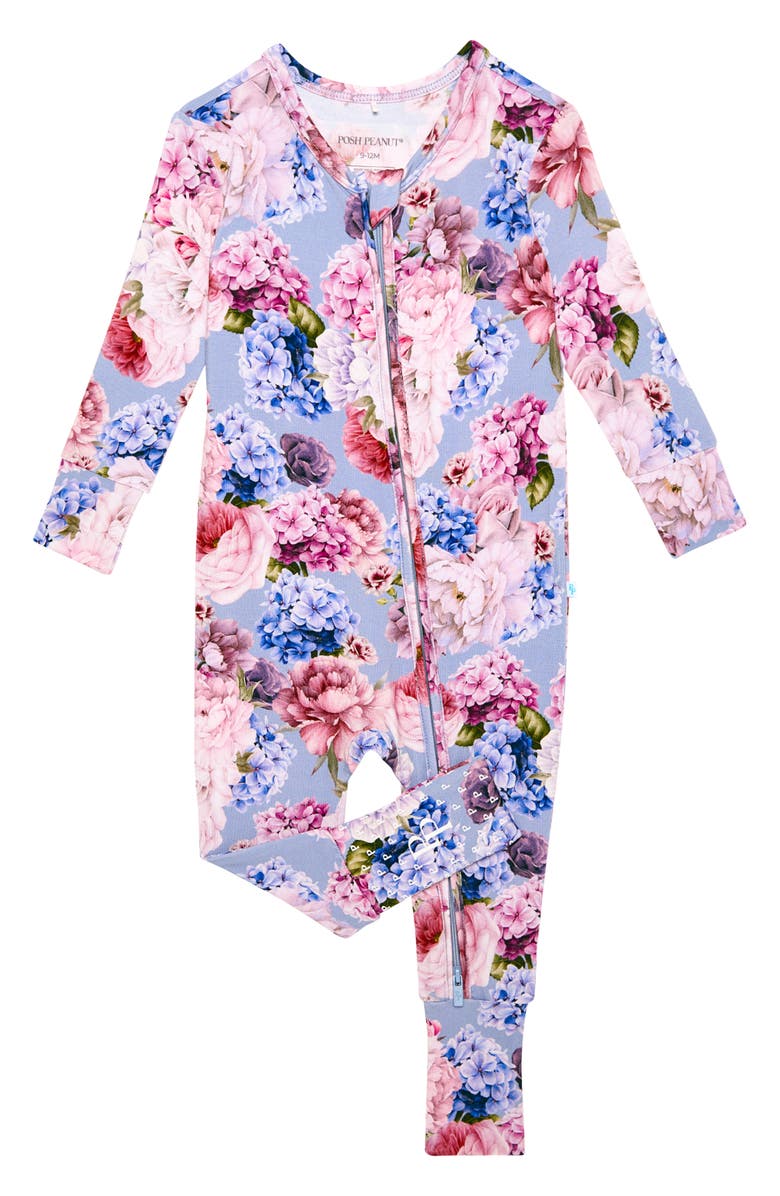 Posh Peanut Annie Fitted Convertible Footie Pajamas, Main, color,