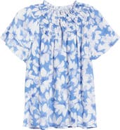 Rails Kamila Floral Crinkle Top