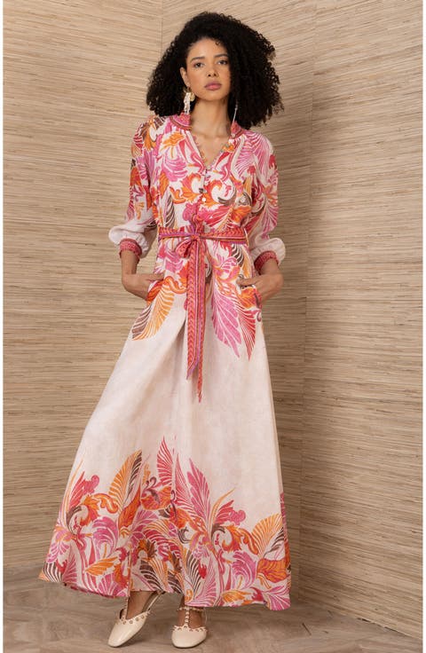 Belize Linen Maxi Dress