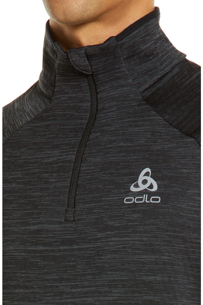 Run Easy Half-Zip Mid-Layer Top, Alternate, color, BLACK MELANGE