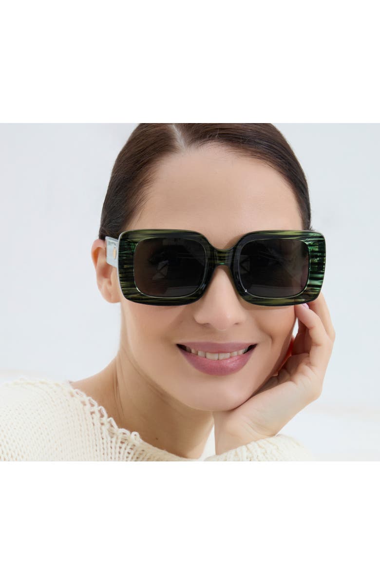 Youzey The Capri Sunglasses, Alternate, color, Green