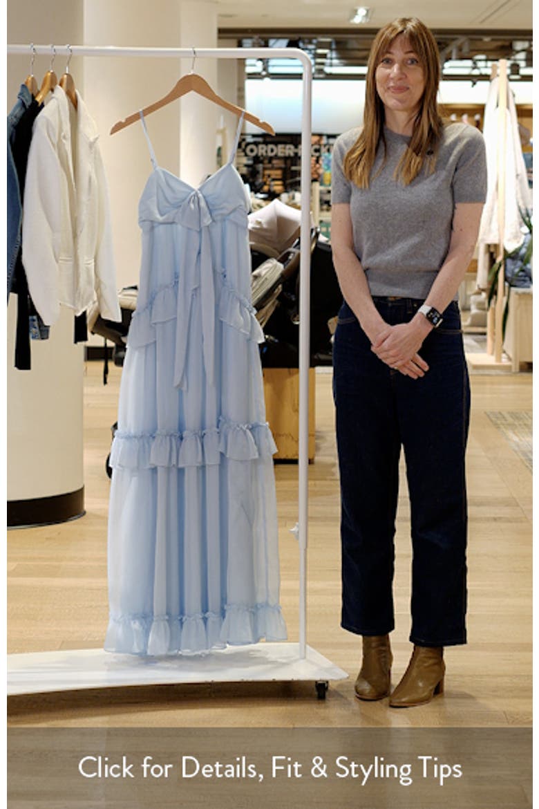 Markie Ruffle Tiered Evening Dress video