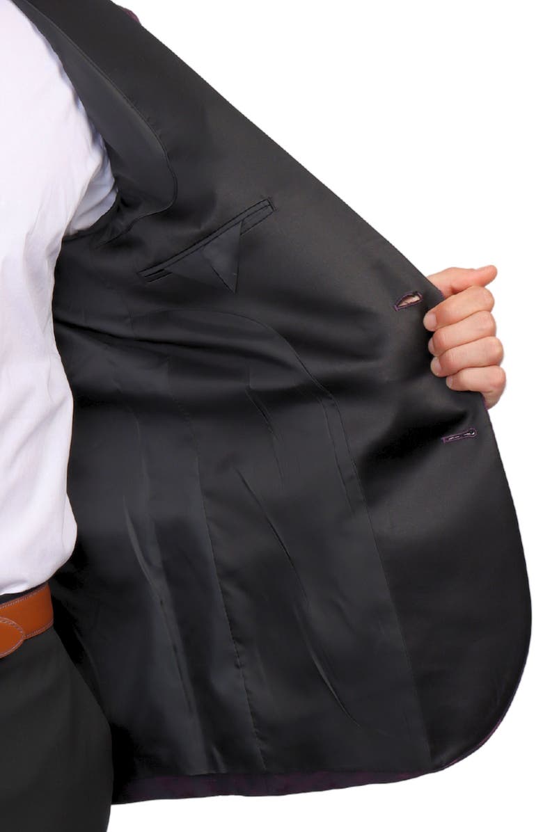 TailorByrd Camo Jacquard Dinner Jacket, Alternate, color, Cranberry