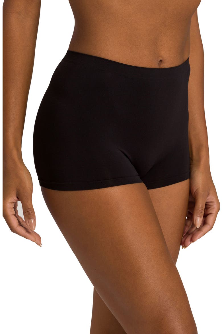 Touch Feel High Waist Boyshorts, Main, color, BLACK