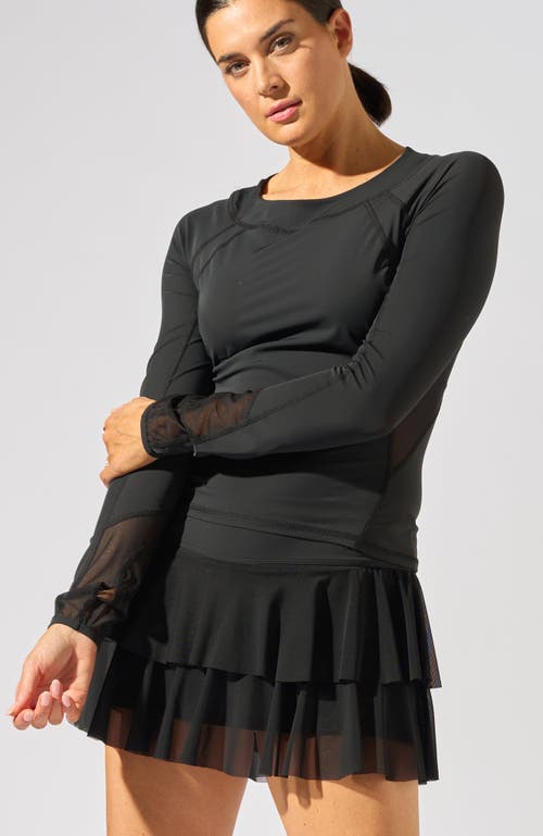 Bobbe Active Her Majesty Long Sleeve Top In Black