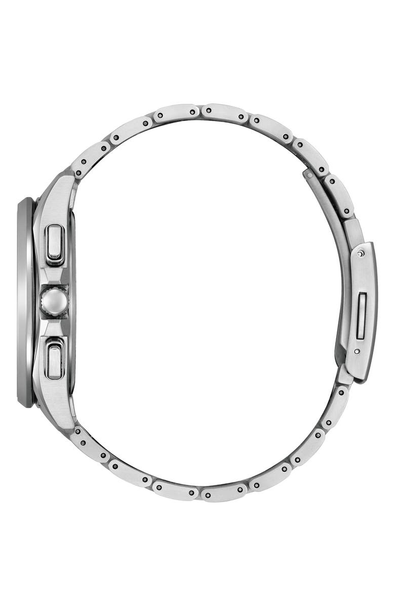 Citizen ATTESA Atomic Timekeeping Stained Glass Chronograph Super Titanium<sup>™</sup> Bracelet Watch, 41.5mm, Alternate, color, Silver-Tone