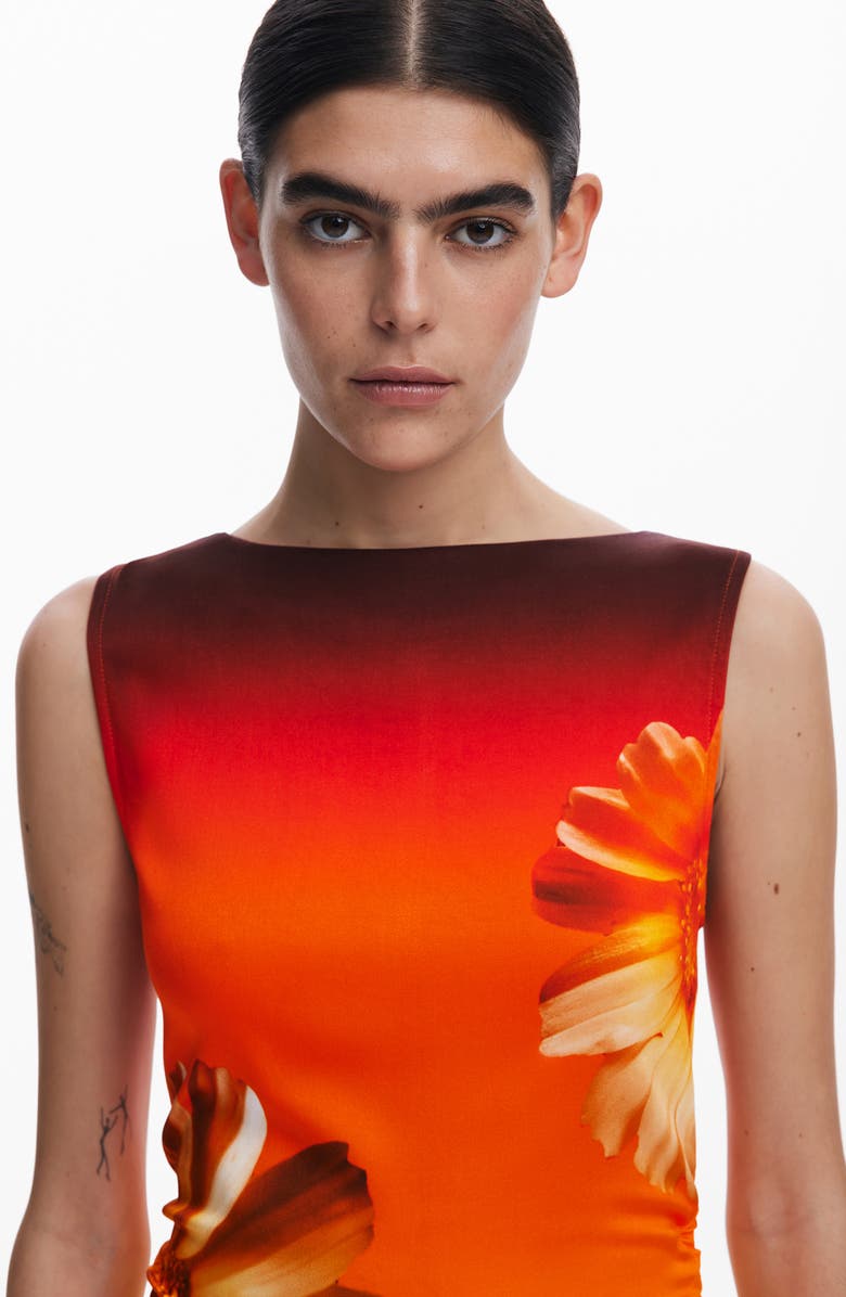 Desigual Floral Ombré Dress, Alternate, color,