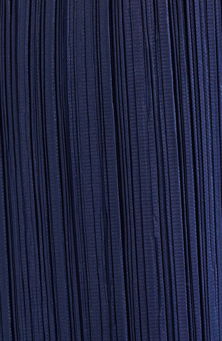 Pleats Please Issey Miyake Merry Bicolor Ankle Wide Leg Pants, Alternate, color, Navy