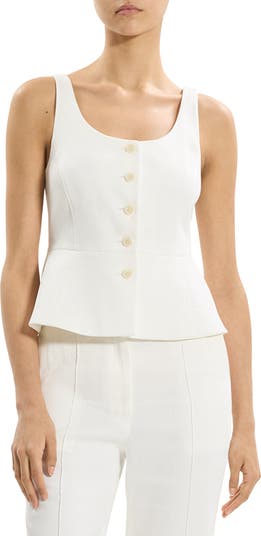 Theory Linen Blend Vest | Nordstrom