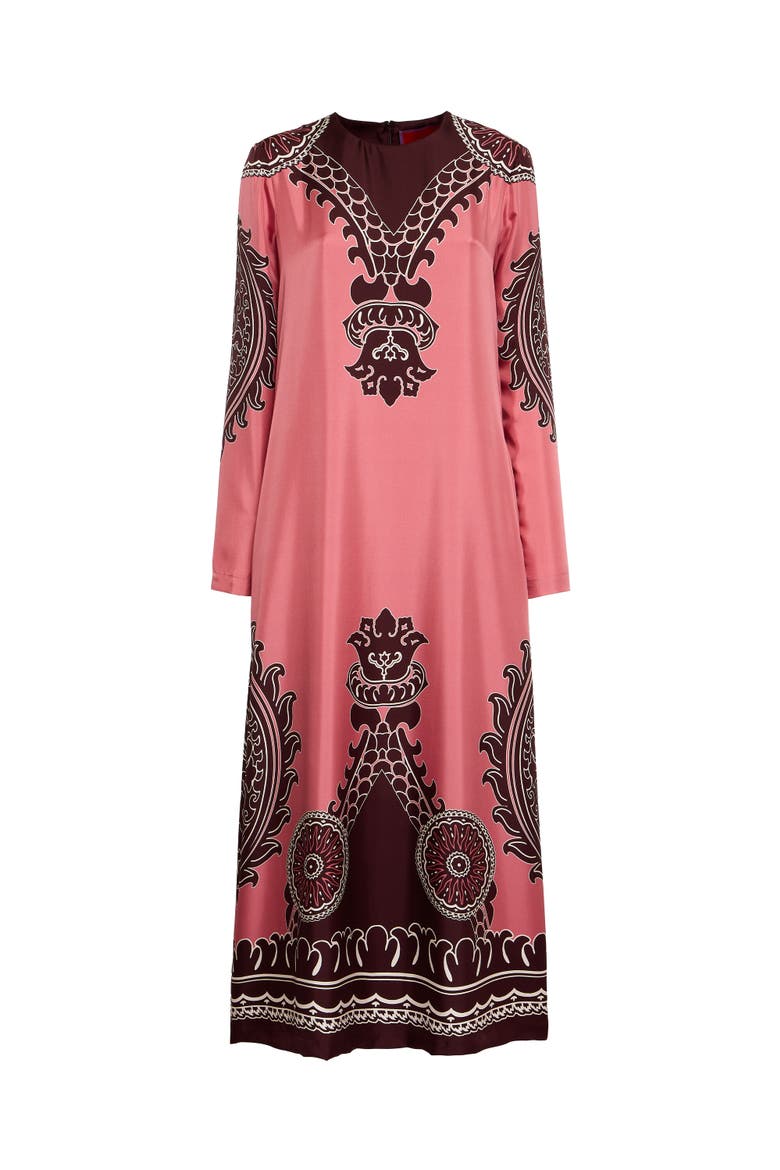 Long Sleeve Swing Dress, Alternate, color, Oltrarno Placée Pink