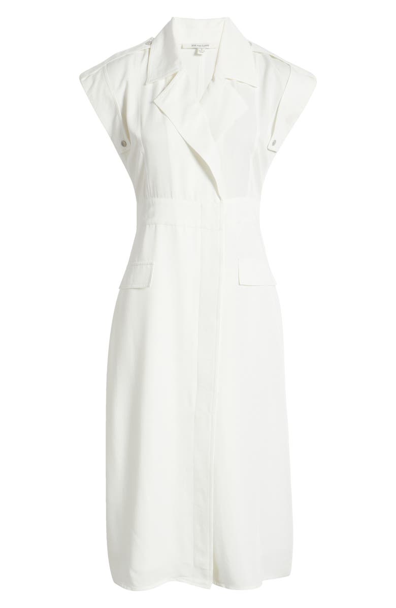 ZOE AND CLAIRE Short Sleeve Shirtdress, Alternate, color, White
