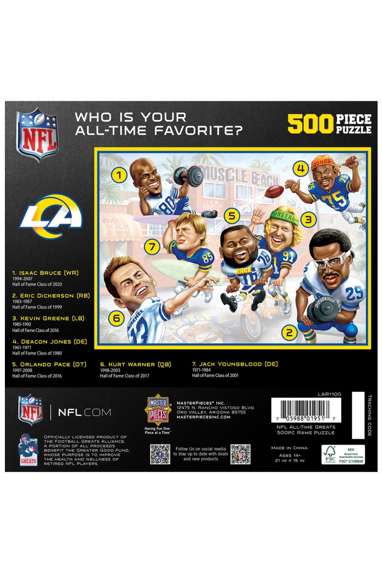 Los Angeles Rams 500 Piece Puzzle, Alternate, color, Multicolor