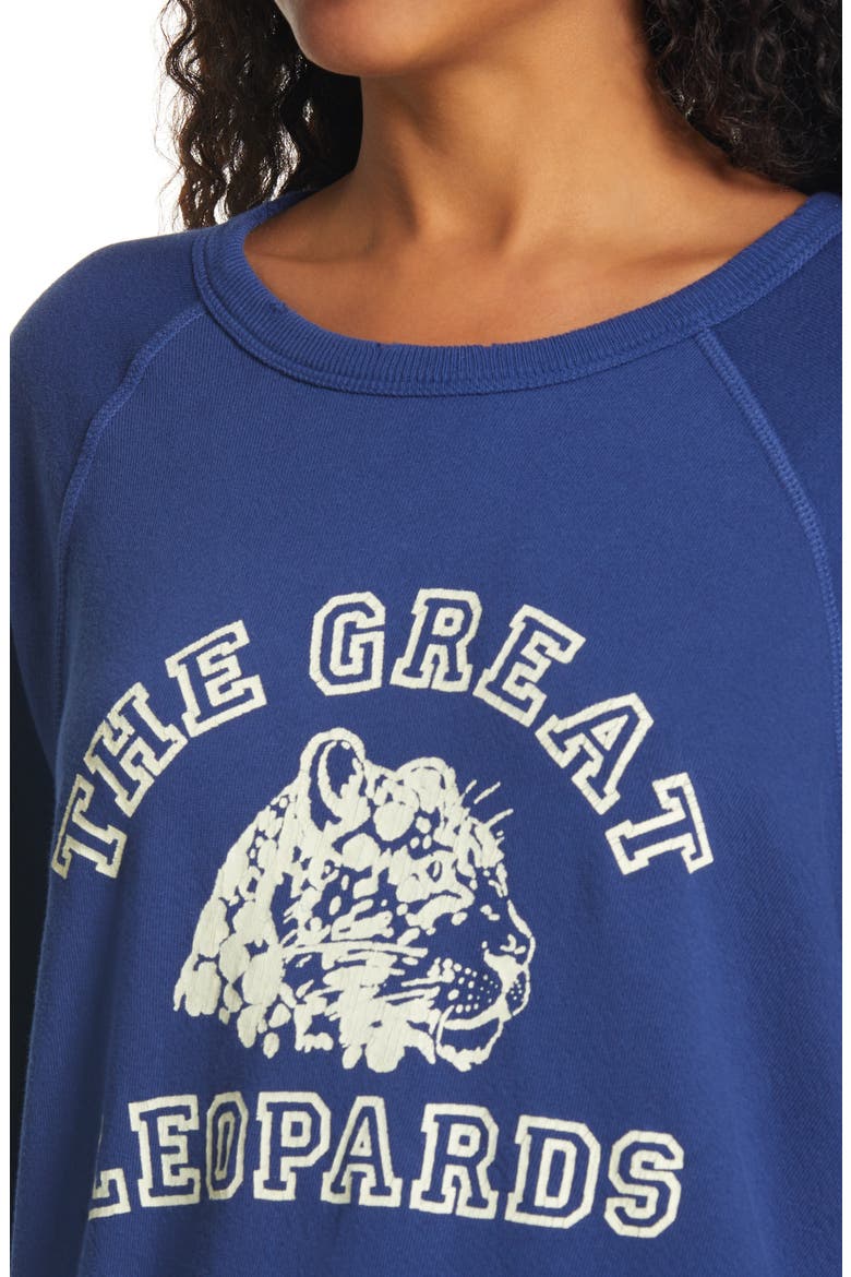 College Sweatshirt, Alternate, color, COBALT