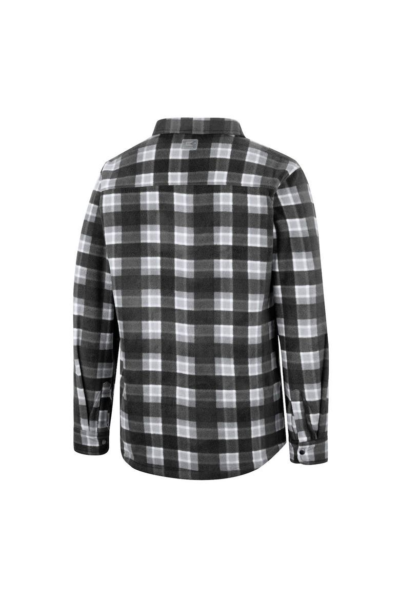 Men's Colosseum Black North Dakota Ellis Full-Snap Jacket, Alternate, color, Black