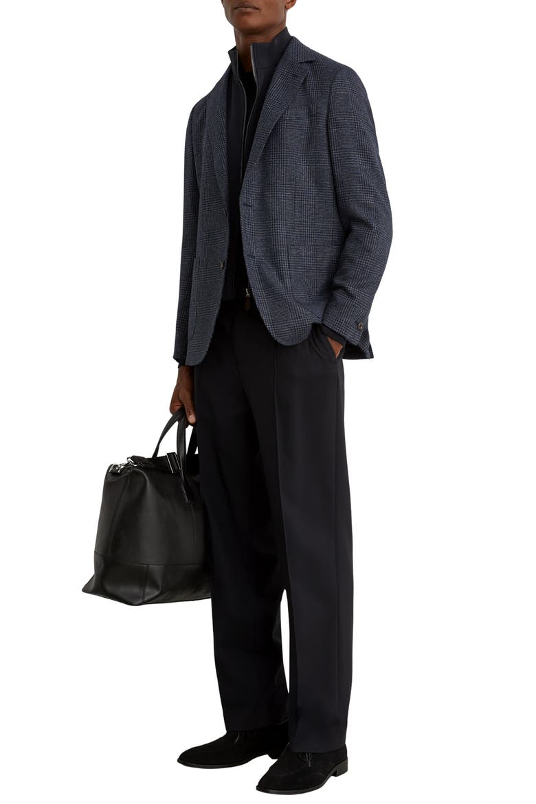 Kyle Tailored Fit Sport Coat with Gilet Insert, Alternate, color, NAVY