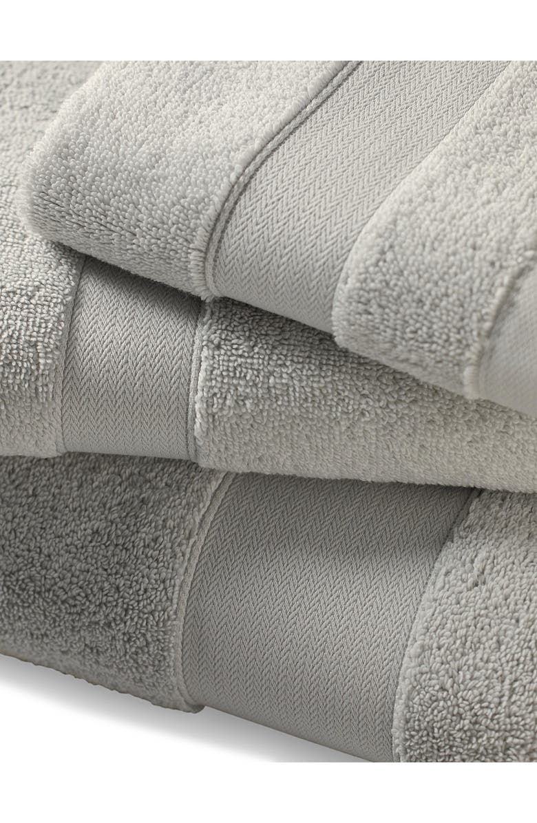 Lauren Ralph Lauren Watson Cotton Terry Cloth Washcloth, Alternate, color, True Pale Grey