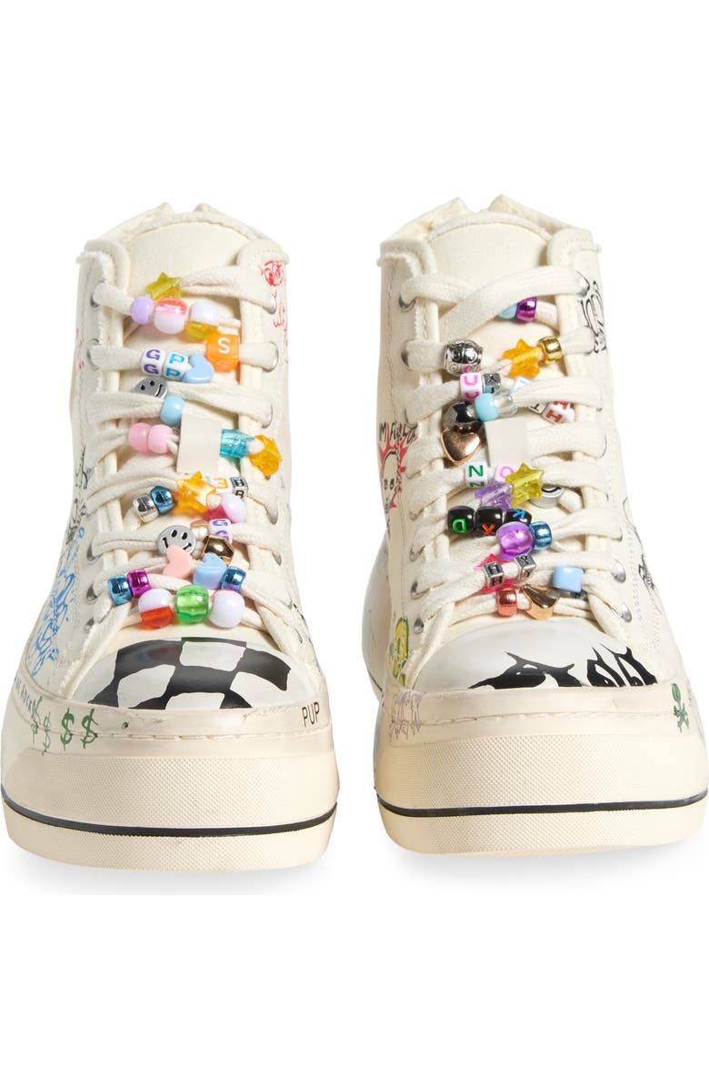 R13 Kurt High Top Platform Sneaker, Alternate, color,