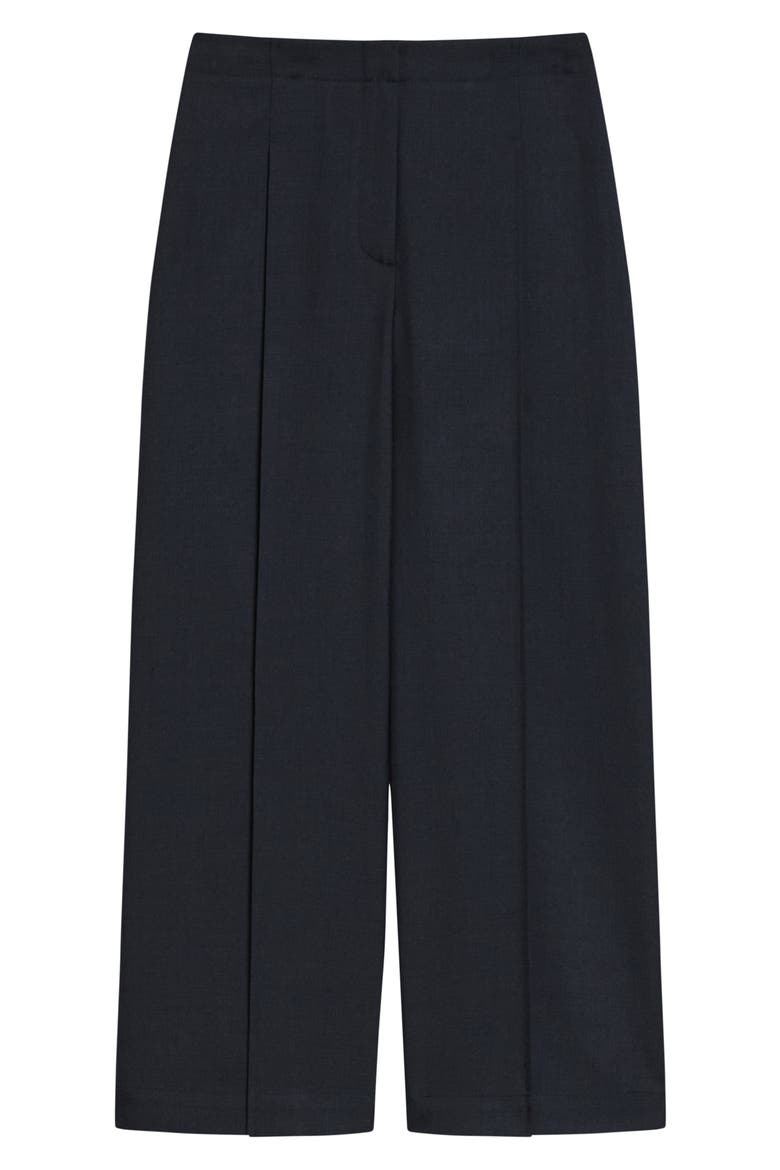 Pleated High Waist Wide Leg Pants, Alternate, color, NOCTURNE NAVY