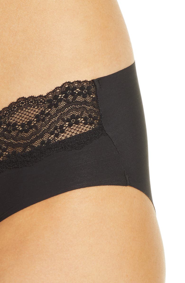 b.tempt'd by Wacoal b.bare Hipster Panties, Alternate, color, Night