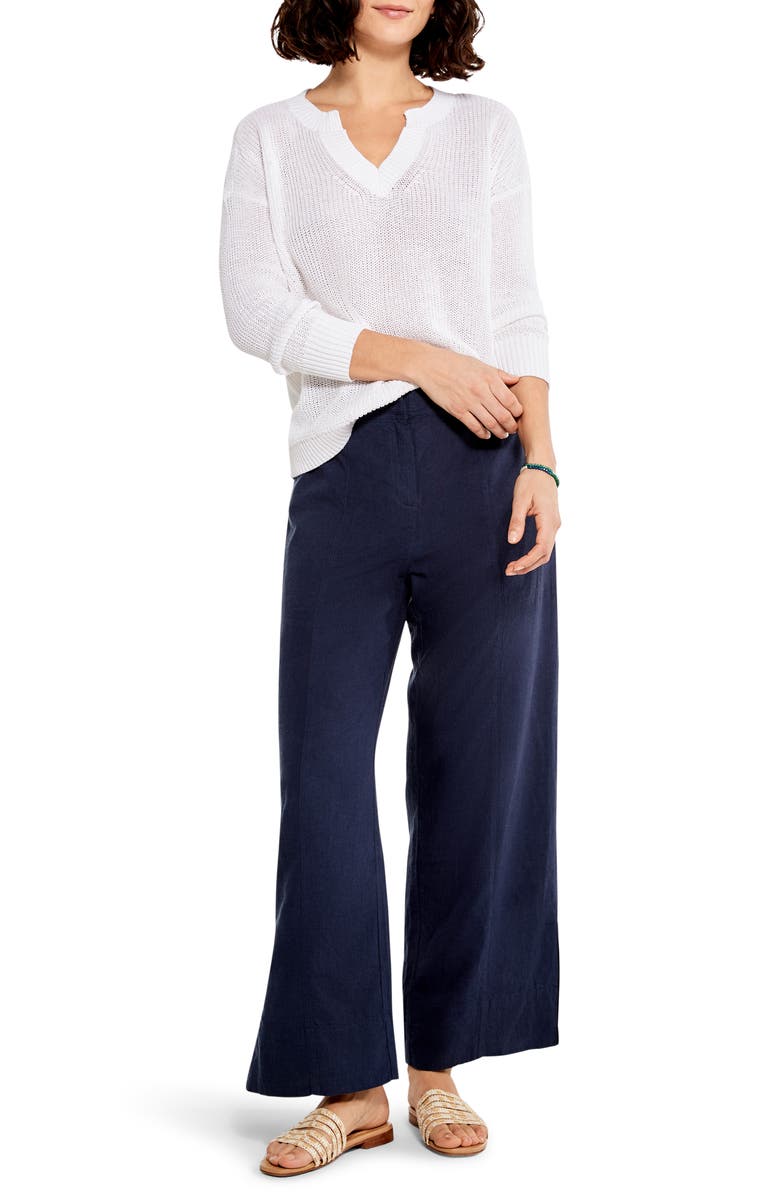 NIC+ZOE Summer Split Neck Sweater, Alternate, color,