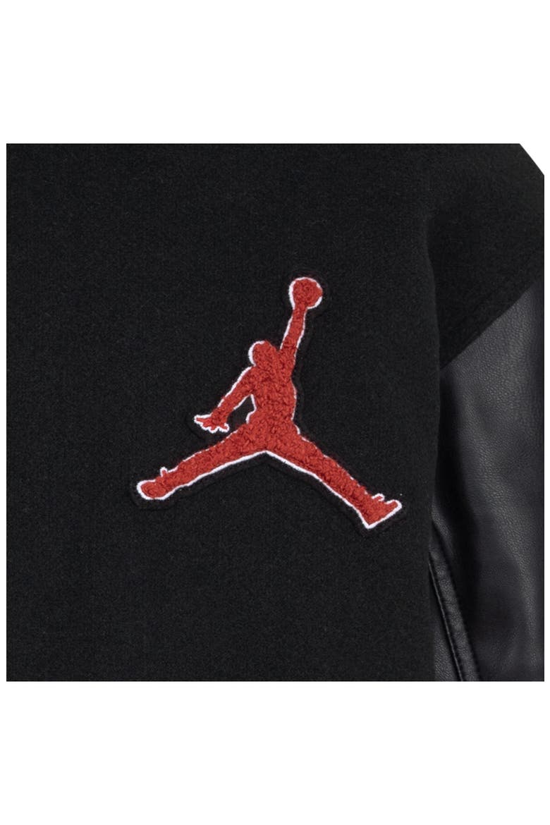 Kids' Varsity Letter Jacket, Alternate, color, 023BLACK