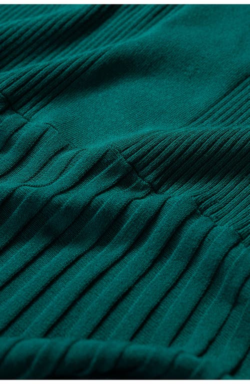 Seasalt Cornwall Sunlight Summer Sleeveless Rib Sweater Dress In Knit Melange Pine Shoots