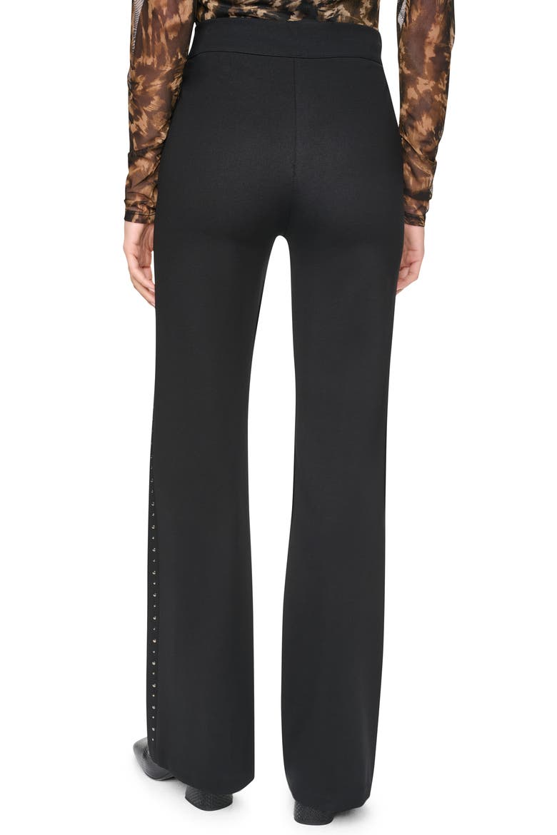 Pull-On Wide Leg Ponte Pants, Alternate, color, BLACK