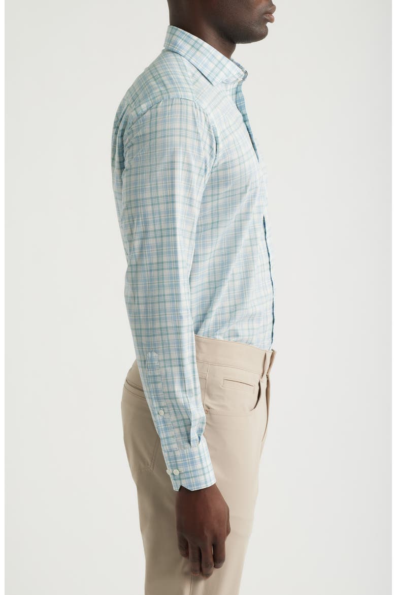 Crown Crafted Tropea Cotton Poplin Button-Up Shirt, Alternate, color, LIGHT WILLOW