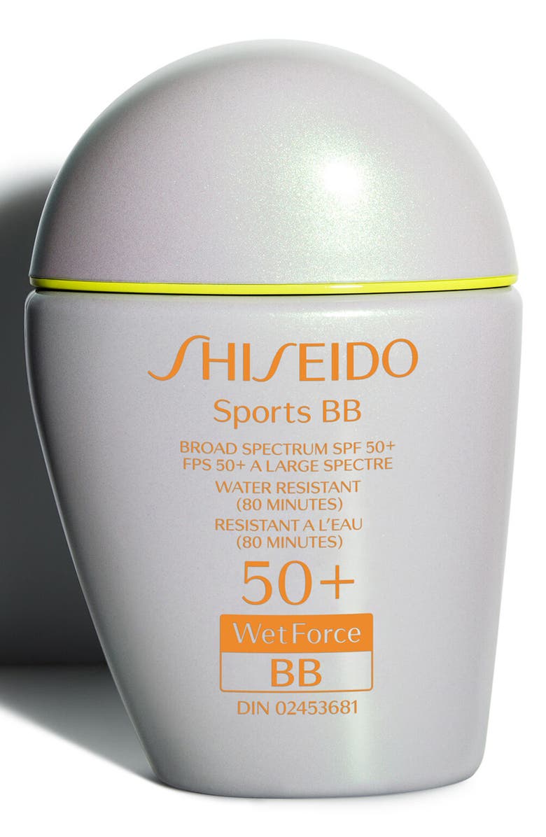 Shiseido Sports BB Broad Spectrum SPF 50+ WetForce, Main, color, 