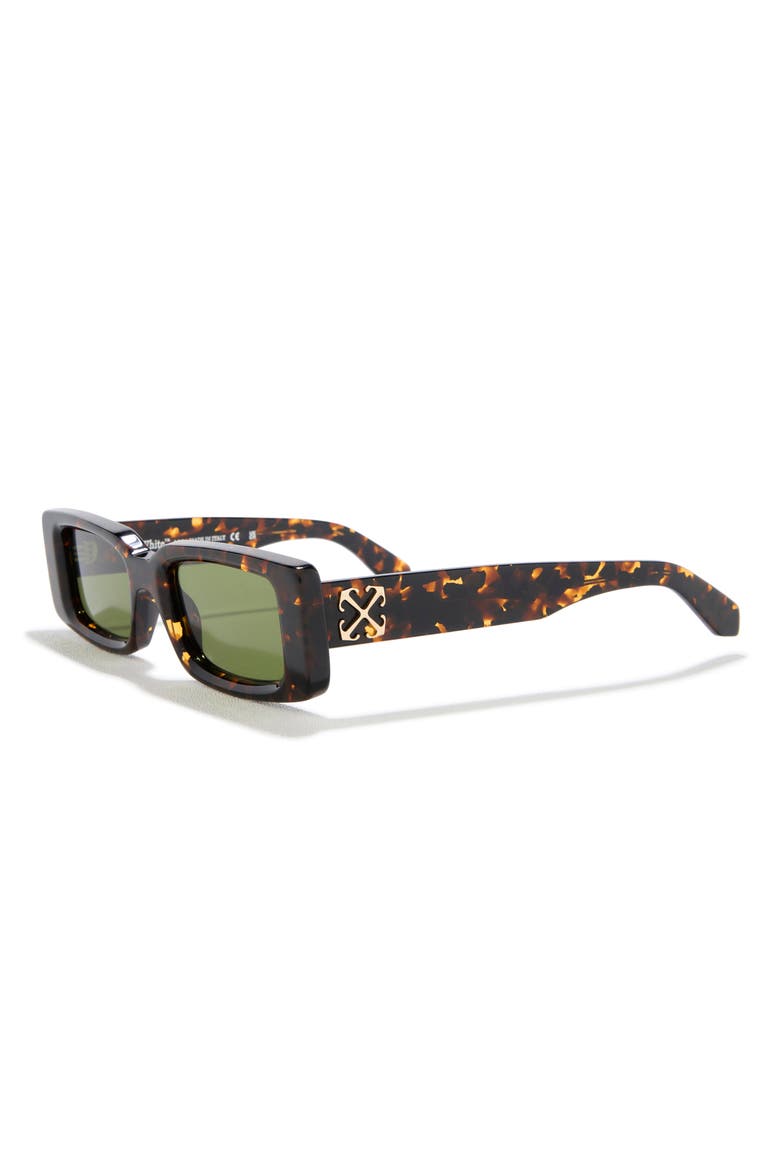 Arthur 50mm Rectangular Sunglasses, Alternate, color, HAVANA GREEN