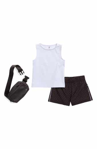 90 DEGREE BY REFLEX Kids' Lunatek Nicki Tank, Shorts & Belt Bag Set