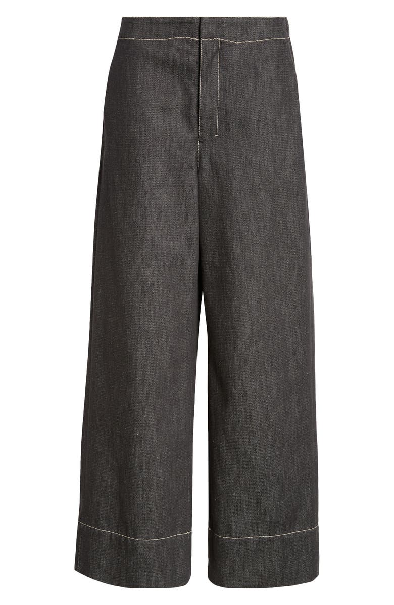 Max Mara Omelia Wide Leg Cotton Trousers, Alternate, color, 