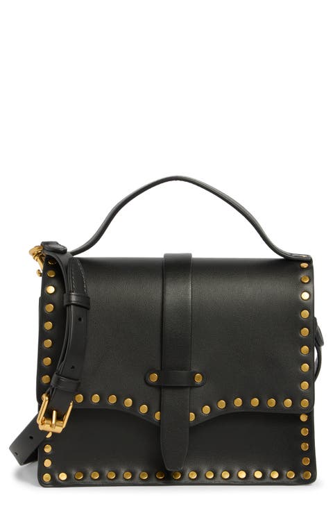 Nanine Studded Top Handle Bag