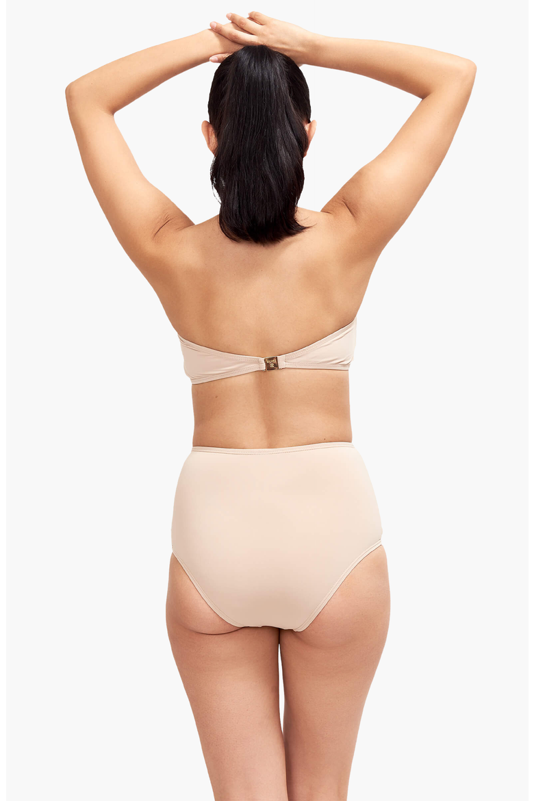 Giovanna Strapless Bikini Top, Alternate, color, Camel