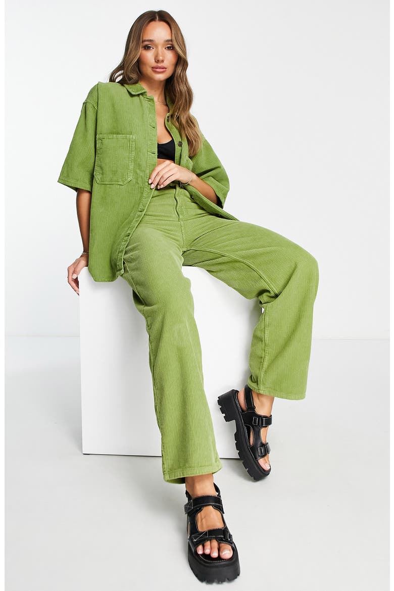 Cord Shacket, Alternate, color, MID GREEN
