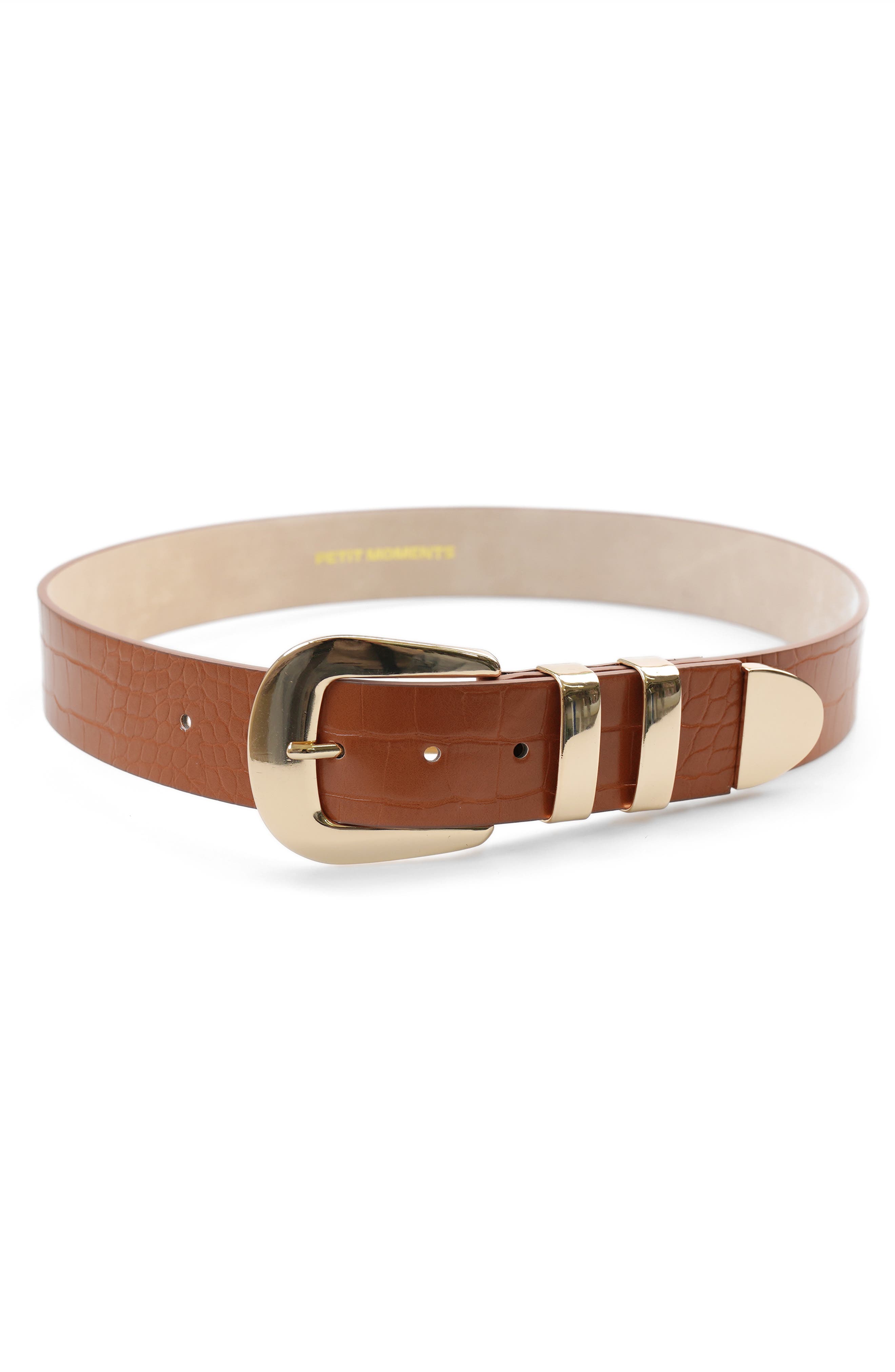 TAN CROC/ GOLD