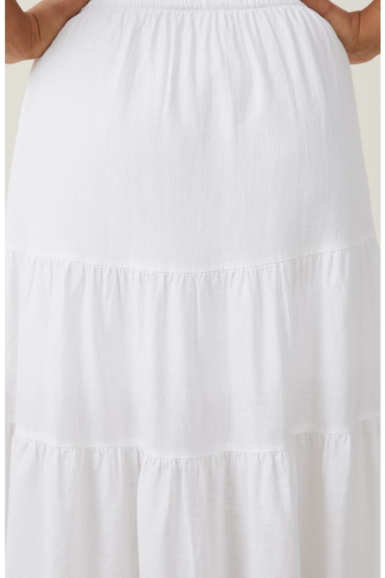 Women's Haven Tiered Maxi Skirt, Alternate, color, WHITE