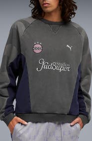 PUMA x KidSuper MCFC Embroidered Cotton Graphic Sweatshirt