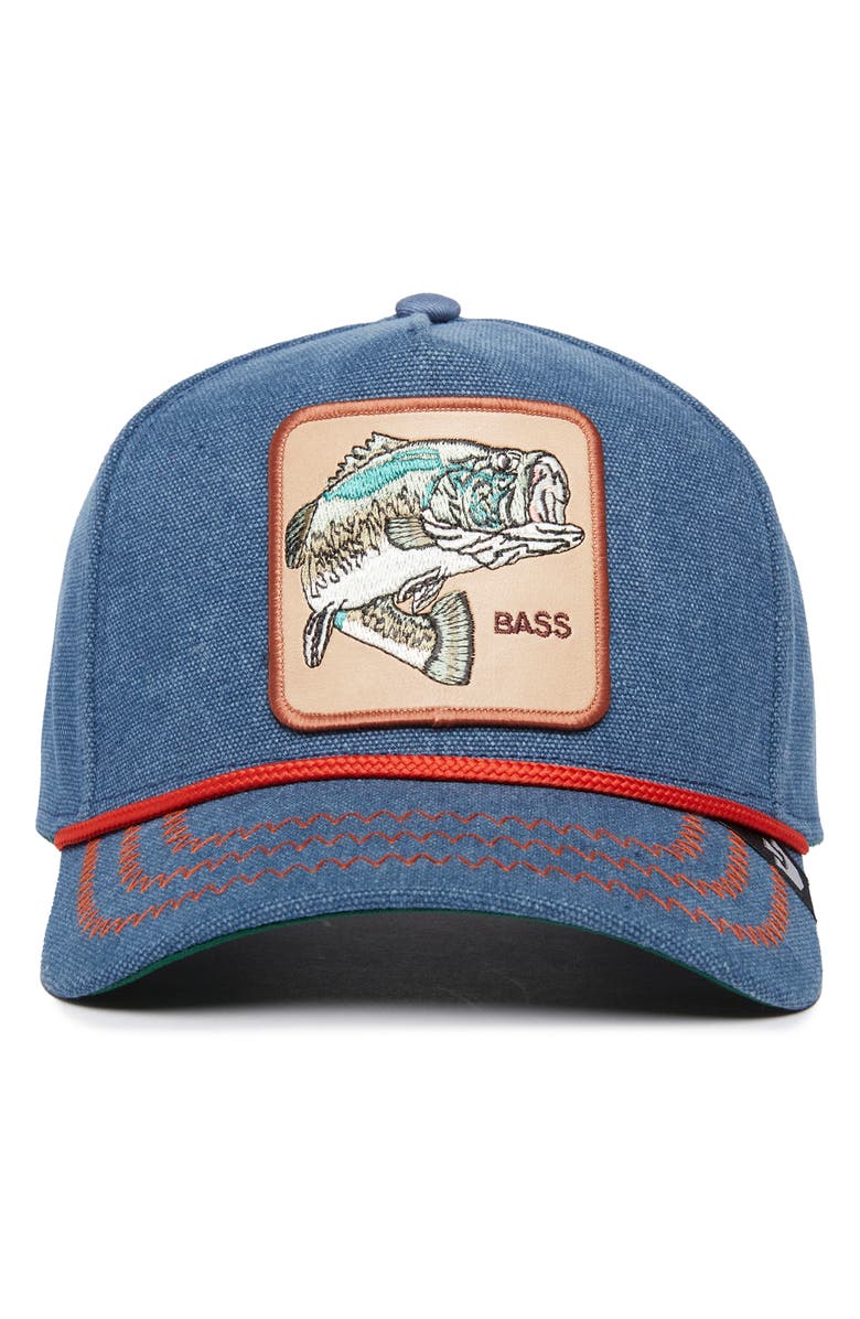 Goorin Bros. Bass Embroidered Patch Baseball Cap, Alternate, color, Denim