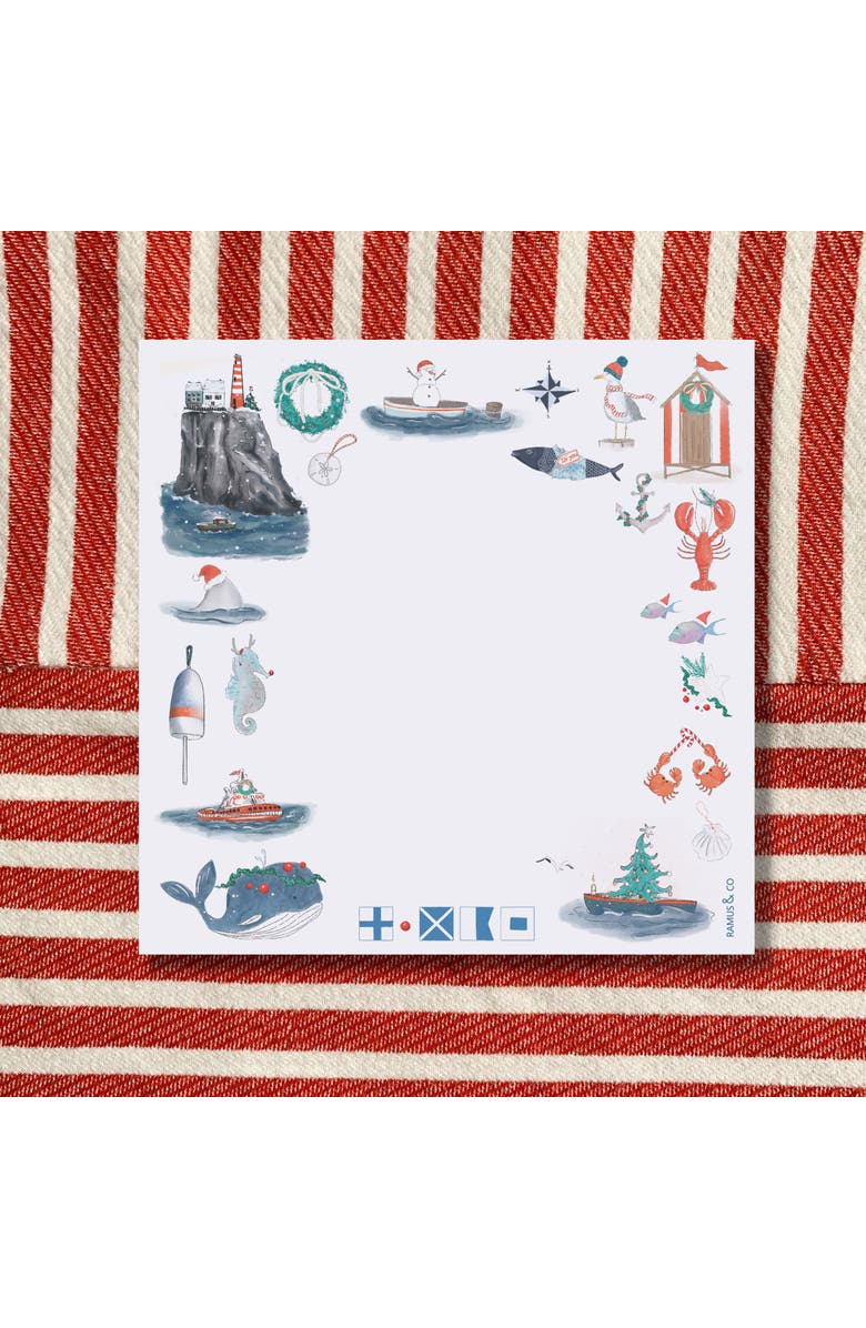 Ramus & Co Seas N' Wishes Notepad 6" x 6" Square Notepad, Alternate, color, Multi-Pack