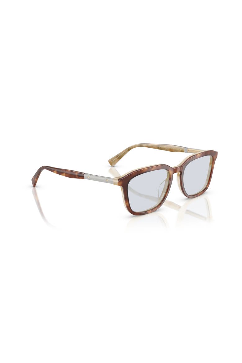 53mm Rectangle optical glasses, Alternate, color, Brown