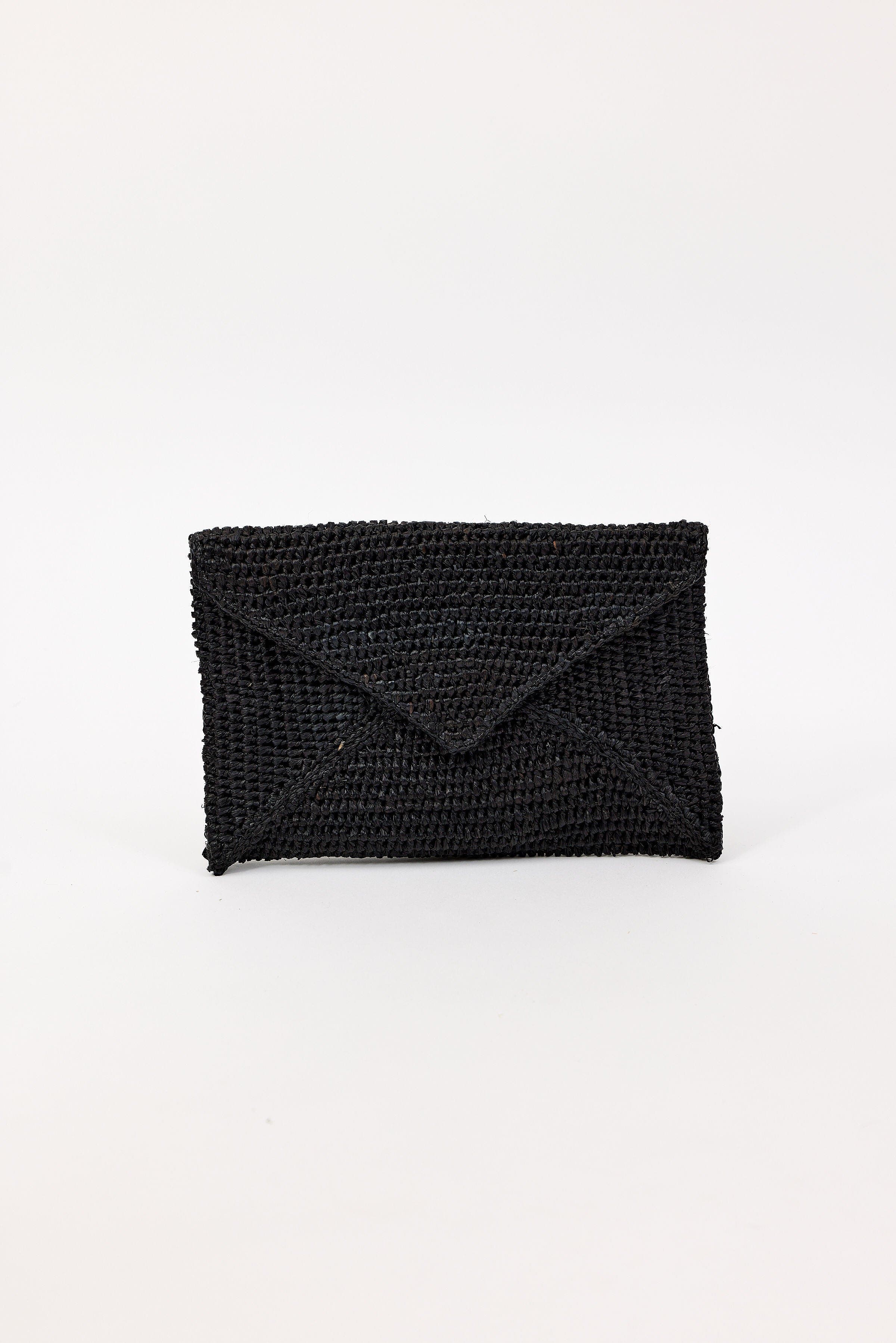 Hat Attack Emmie Envelope Clutch, Main, color, Black