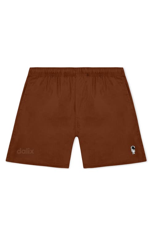 Dalix Mens Astronaut Midweight Beach Short In Brown
