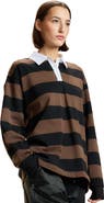 Cynthia Rowley Striped Cotton Rugby Shirt
